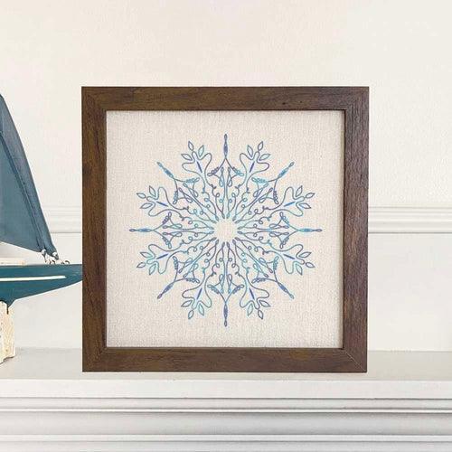Gradient Snowflake - Framed Sign - VirtuousWares:Global