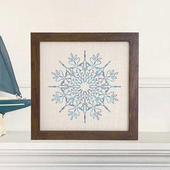 Gradient Snowflake - Framed Sign - VirtuousWares:Global