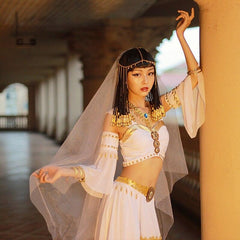 Greek Goddess Outfit Belly Dance Carnival Egyptian Princess Costume - VirtuousWares:Global