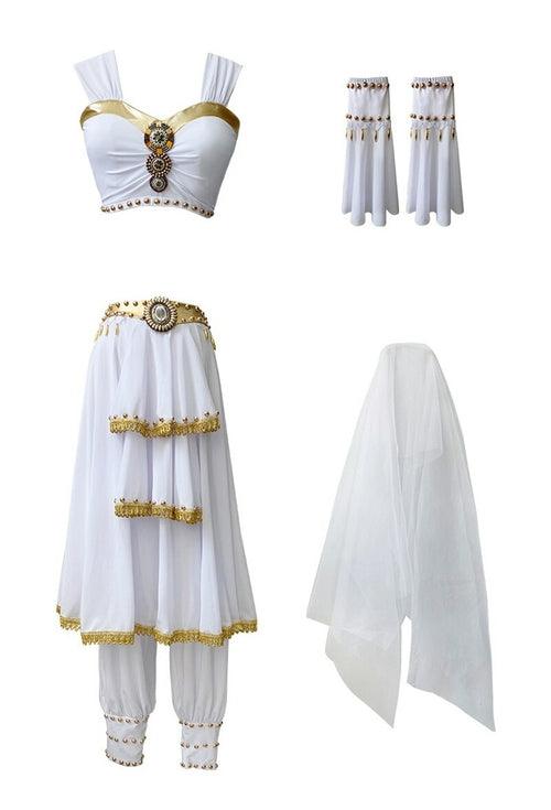 Greek Goddess Outfit Belly Dance Carnival Egyptian Princess Costume - VirtuousWares:Global