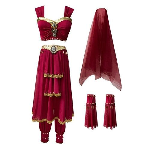 Greek Goddess Outfit Belly Dance Carnival Egyptian Princess Costume - VirtuousWares:Global