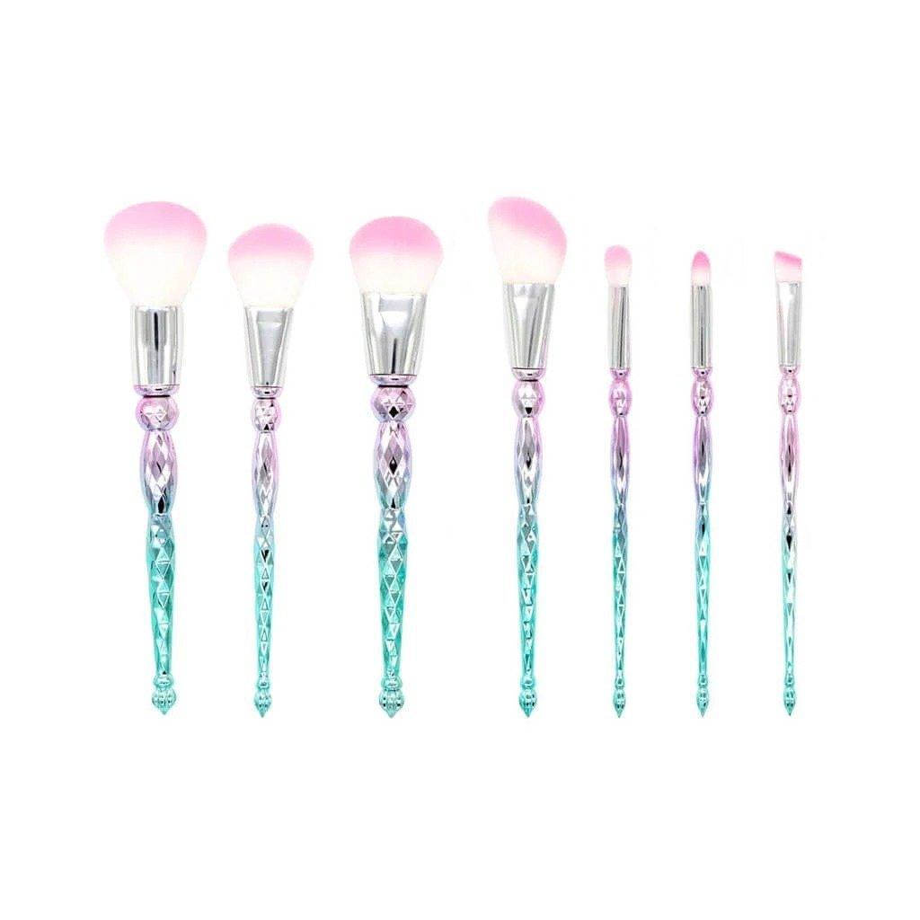 Green And Pink Makeup Brush Set - VirtuousWares:Global