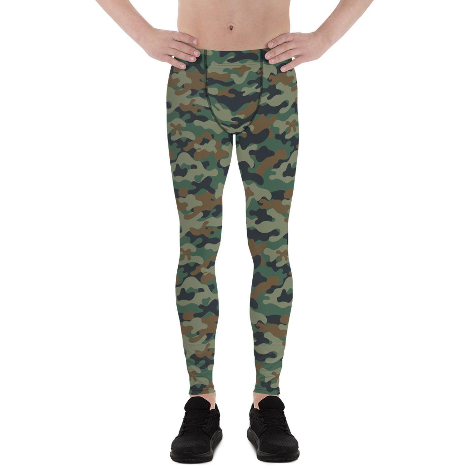 Green Camo Leggings for Men - VirtuousWares:Global