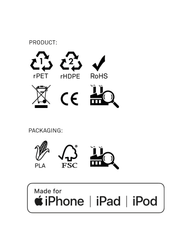 Green iPhone Lightning cable · 2 meter · Made of recycled fishing nets - VirtuousWares:Global