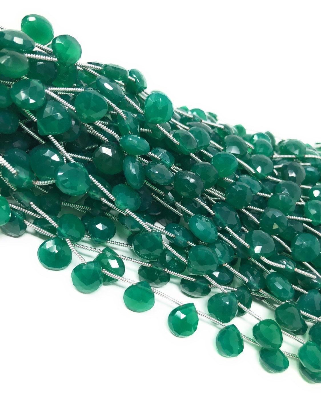 Green Onyx Beads, Gemstone Beads, Wholesale Beads, Bulk Beads, Jewelry - VirtuousWares:Global