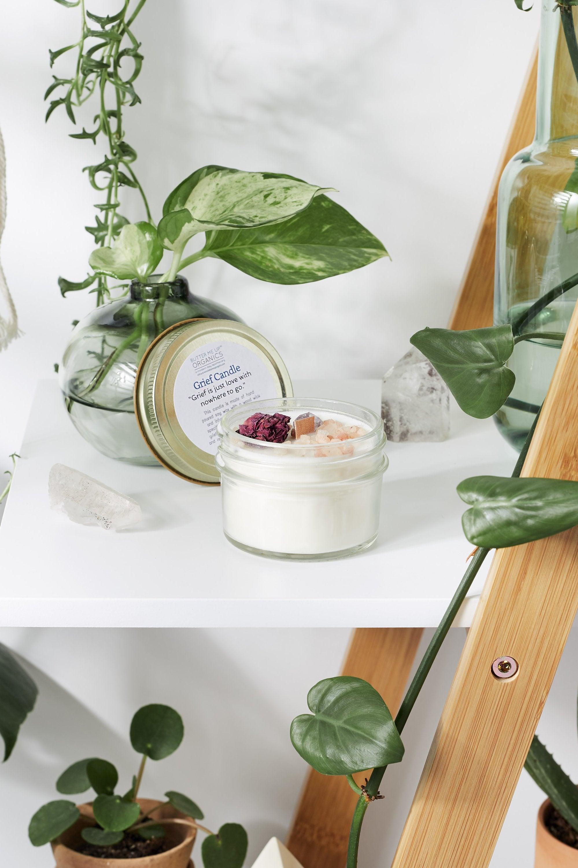 Grief Candle / Intention Candle / Essential Oil Candle / Soy Wax - VirtuousWares:Global