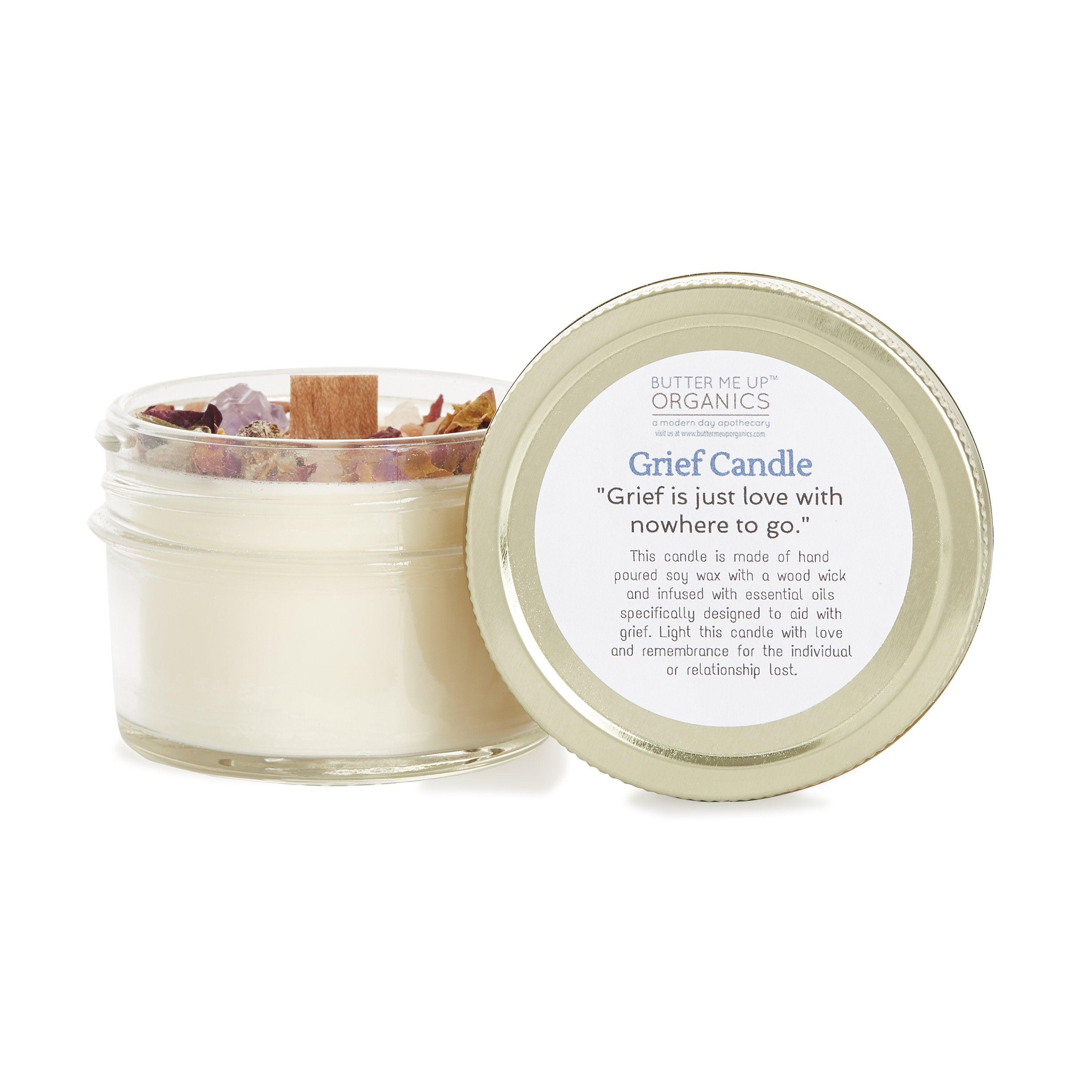 Grief Candle / Intention Candle / Essential Oil Candle / Soy Wax - VirtuousWares:Global