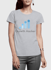 Growth Hacker Half Sleeves Women T-shirt - VirtuousWares:Global