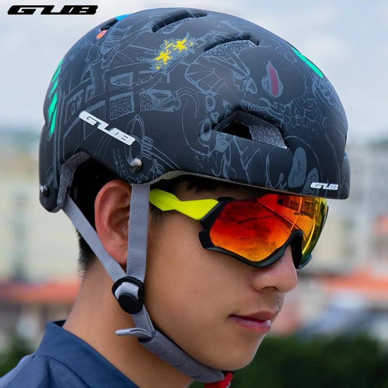 GUB Mountain Road Bike Cycling Helmet Scooter Street Bike Rock Climbing Helmet Can Be Installed Action Camera Bicycle Helmet - VirtuousWares:Global