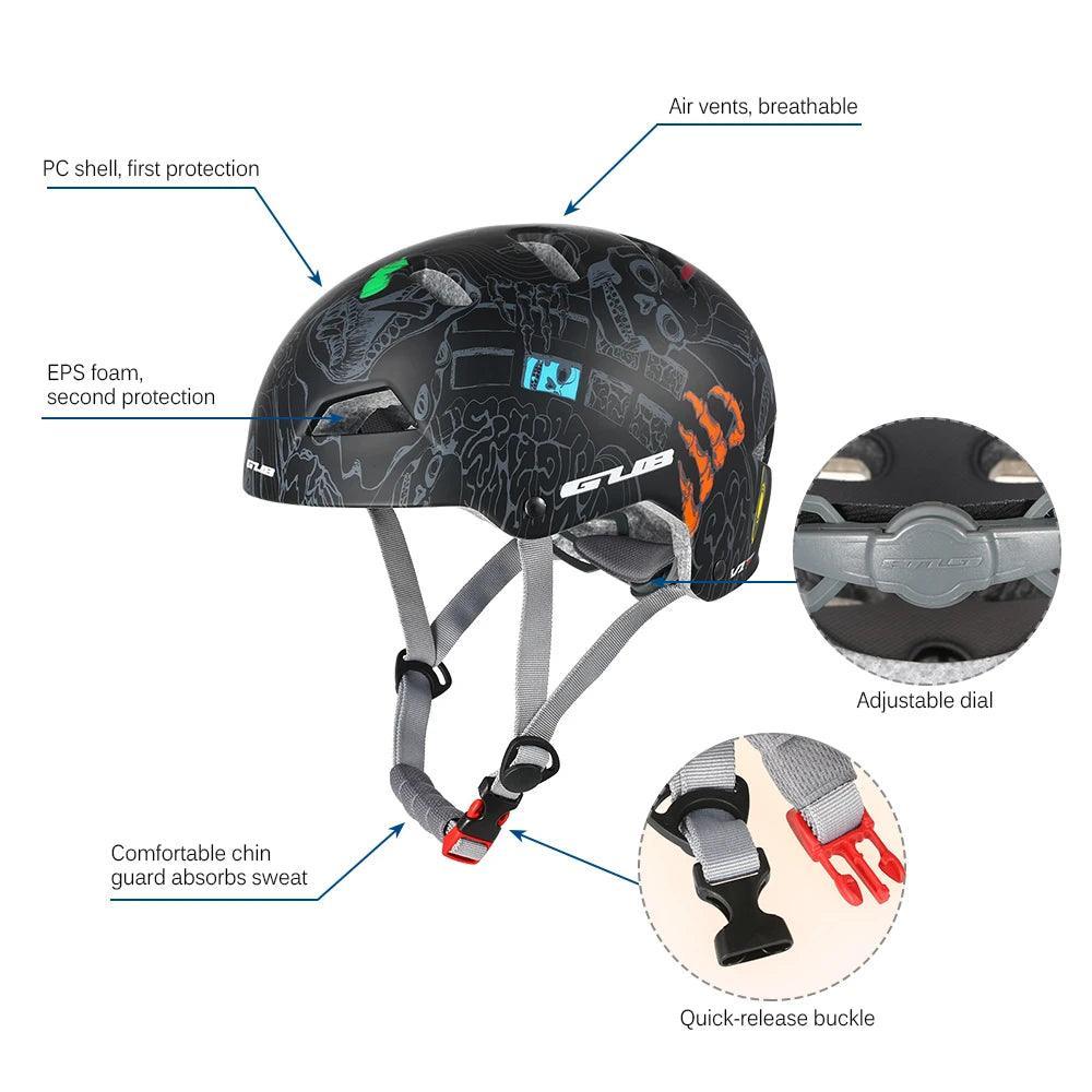 GUB Mountain Road Bike Cycling Helmet Scooter Street Bike Rock Climbing Helmet Can Be Installed Action Camera Bicycle Helmet - VirtuousWares:Global