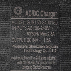 GX16 3-Pin 84V 1.5A AC/DC Li-ion Battery Charger for 72V Model of ZERO - VirtuousWares:Global