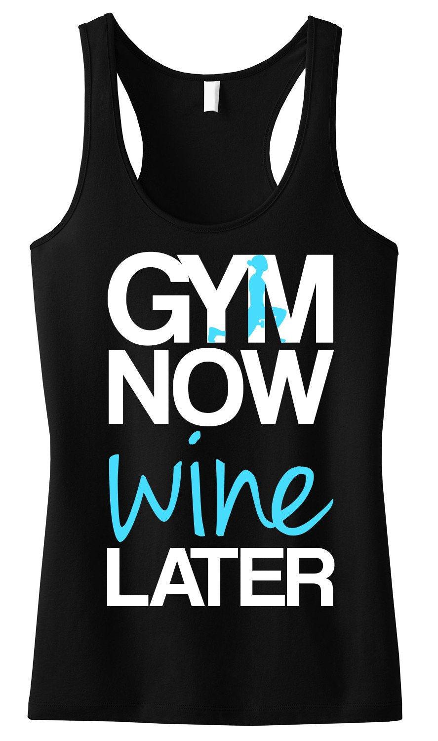 GYM Now Tank Top Black with Teal - VirtuousWares:Global