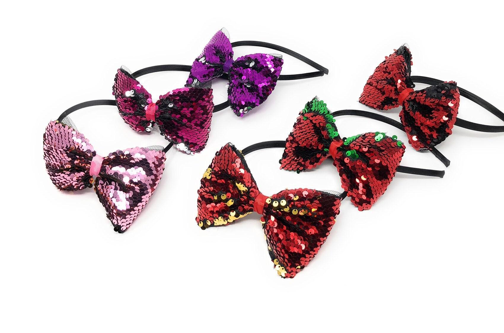 Hair Bow Headband, Flip Sequins Hairband, Girls Headband, Hair - VirtuousWares:Global