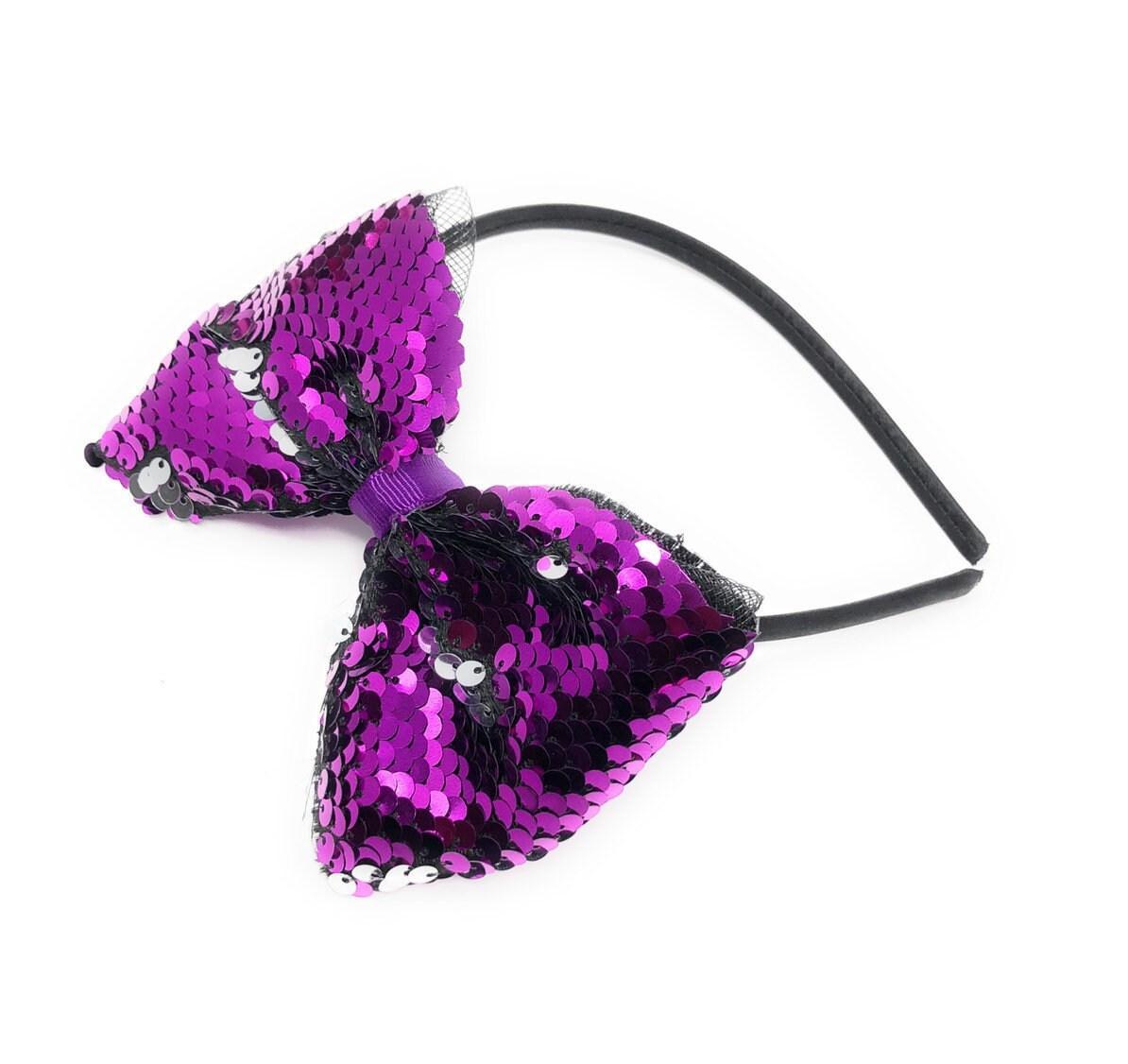 Hair Bow Headband, Flip Sequins Hairband, Girls Headband, Hair - VirtuousWares:Global