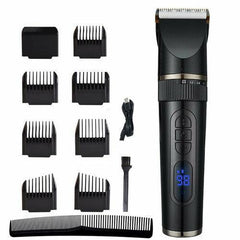 Hair Clipper Professional Electric Trimmer for Men with LED Screen - VirtuousWares:Global
