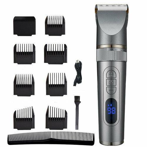 Hair Clipper Professional Electric Trimmer for Men with LED Screen - VirtuousWares:Global