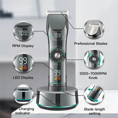 Hair Cutting Machine Adjustable Hair Trimmer Cordless Clipper Electric - VirtuousWares:Global