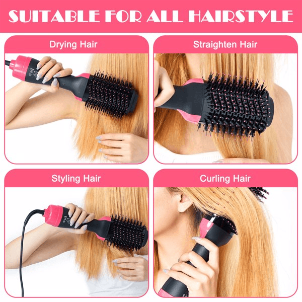 Hair Dryer Hot Air Brush Styler and Volumizer Hair Straightener - VirtuousWares:Global