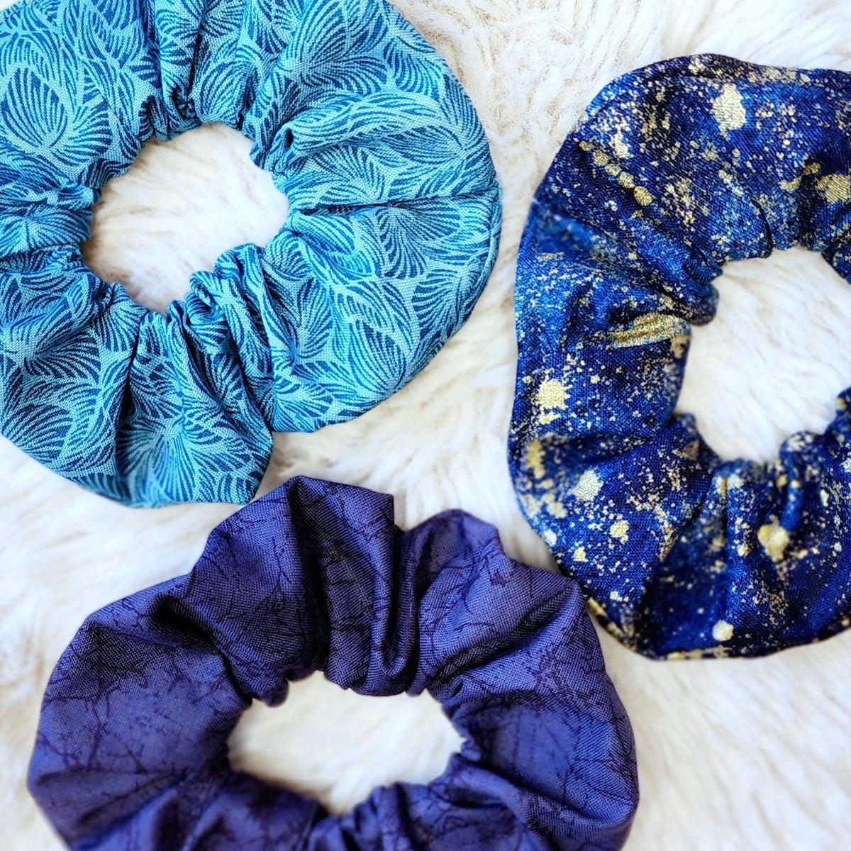 Hair Scrunchie Accessory Blue - VirtuousWares:Global