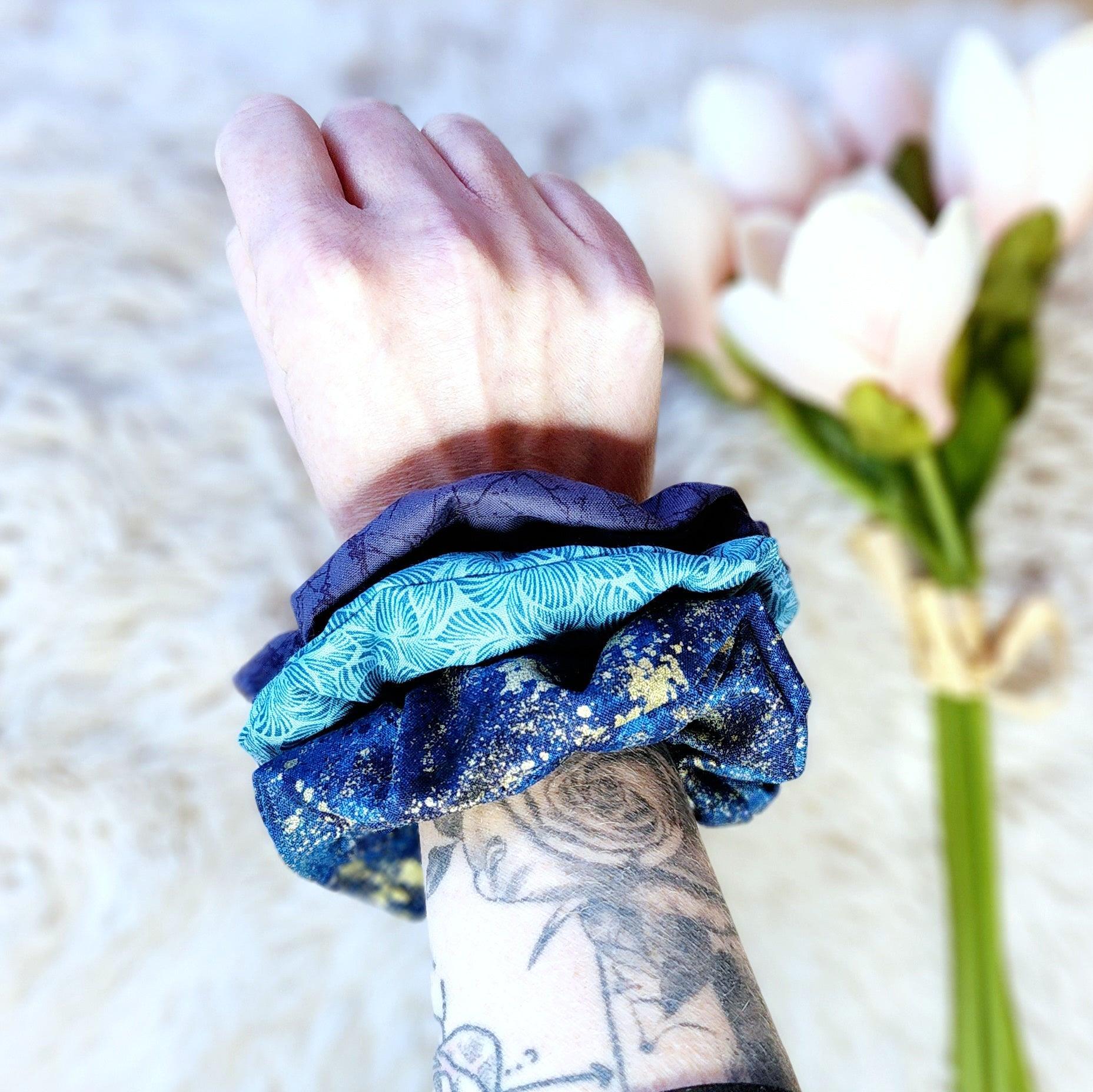 Hair Scrunchie Accessory Blue - VirtuousWares:Global