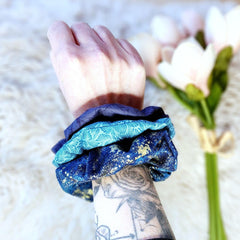 Hair Scrunchie Accessory Blue - VirtuousWares:Global