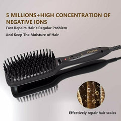Hair Straightener Brush Hair Styler Electric Hot Comb - VirtuousWares:Global