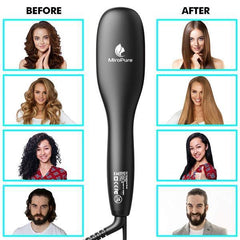 Hair Straightener Brush with Ionic Generator30s Fast Even Heating - VirtuousWares:Global