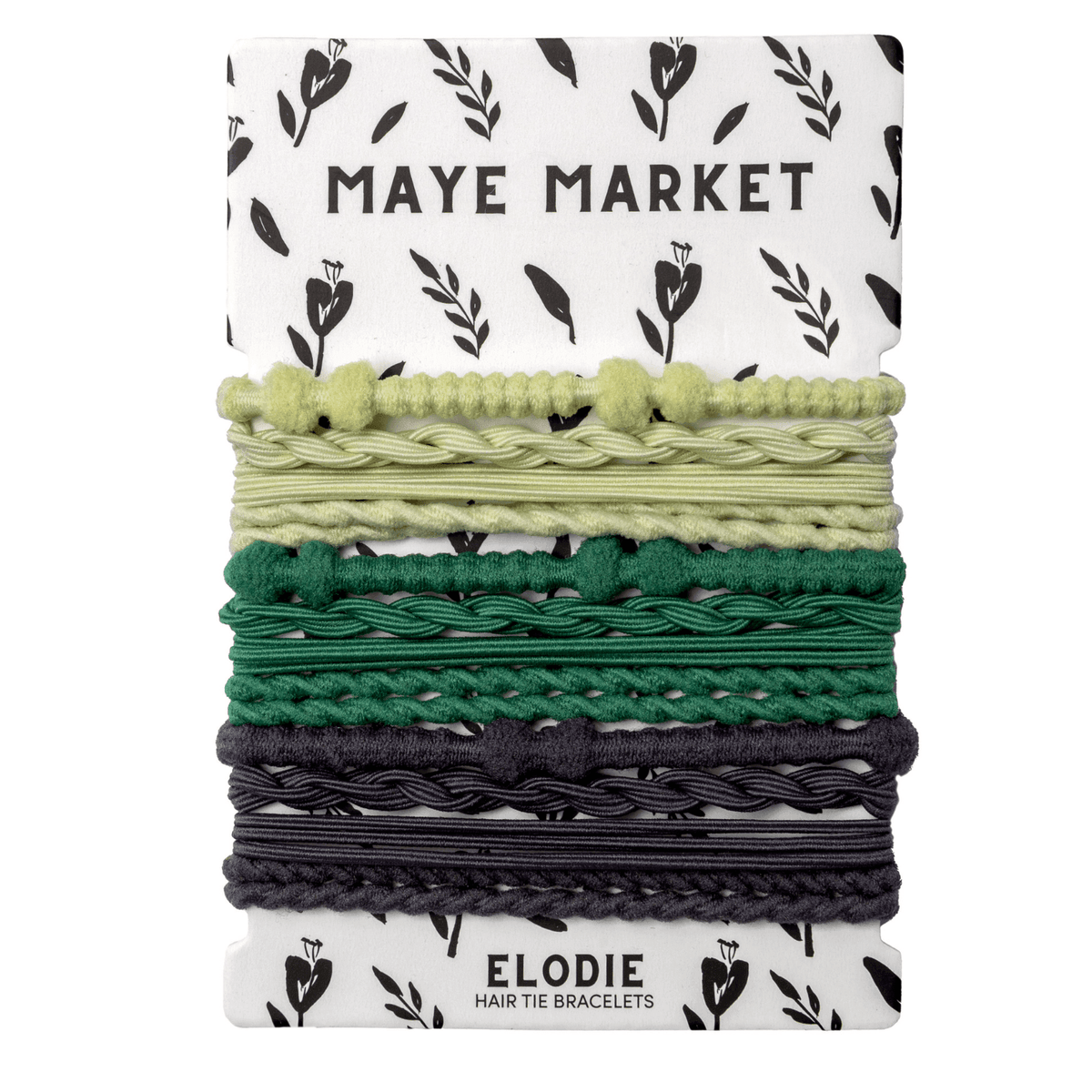 Hair Tie Bracelet Set of 15: Handmade Braided Rope Hair Elastics - VirtuousWares:Global