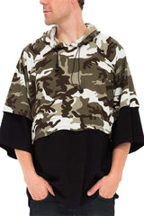 HALF CAMO FRENCH TERRY PULLOVER - VirtuousWares:Global