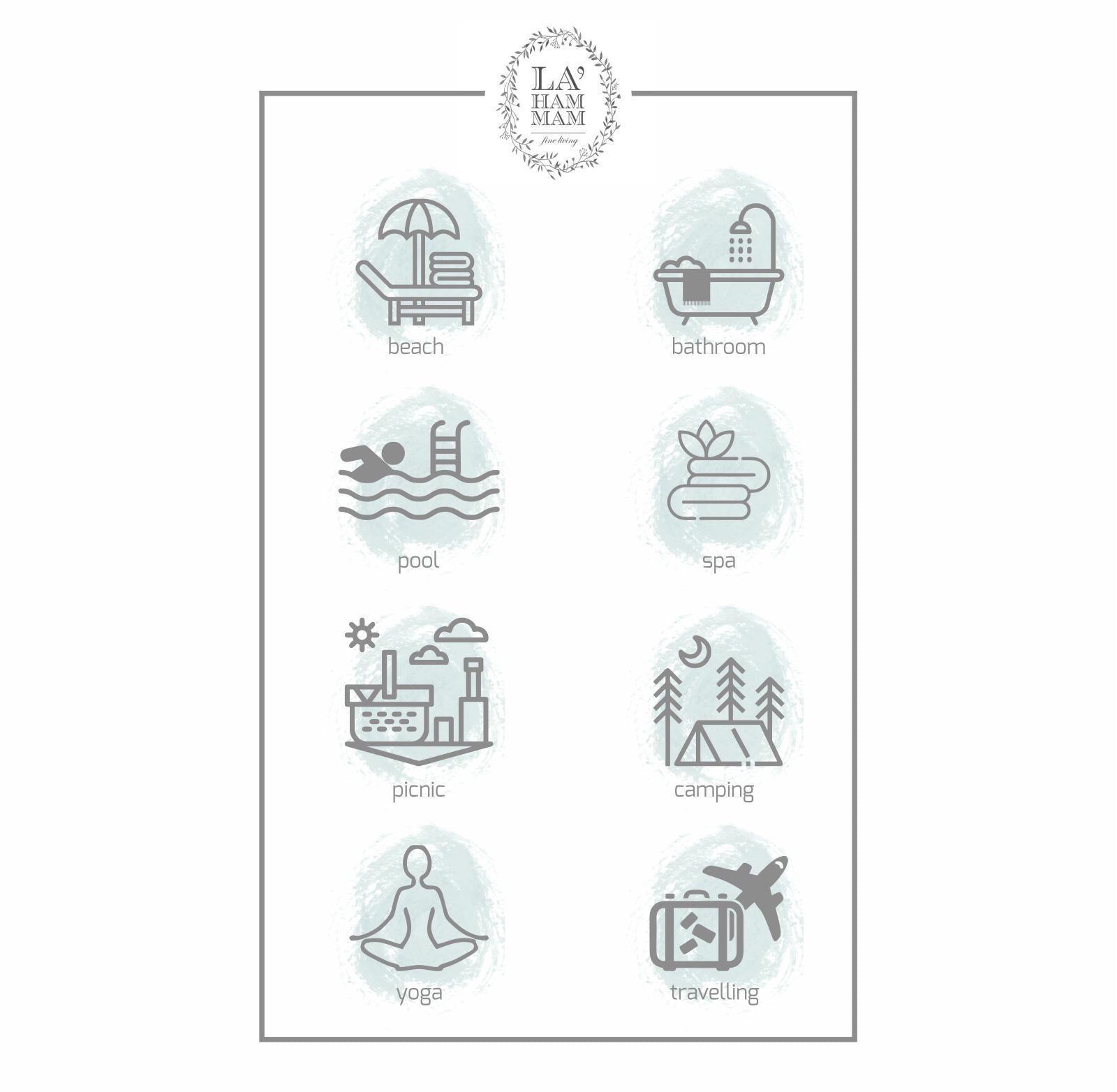 Hammam Peshtemal Pure Cotton Beach Towel - VirtuousWares:Global