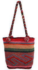 Hand Braided, Pom-Pom Shoulder Bag - VirtuousWares:Global