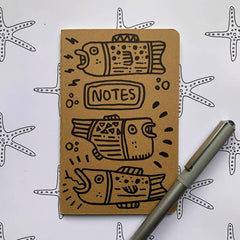 Hand-Decorated Journal - Design No. 6 - *Drawn to Order* - VirtuousWares:Global