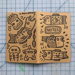 Hand-Decorated Journal - Design No. 6 - *Drawn to Order* - VirtuousWares:Global