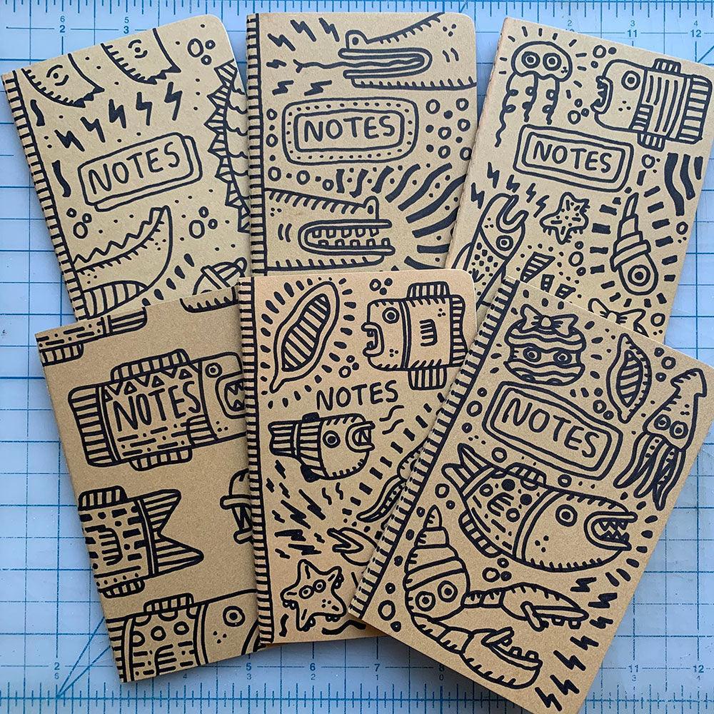 Hand-Decorated Journal - Design No. 6 - *Drawn to Order* - VirtuousWares:Global