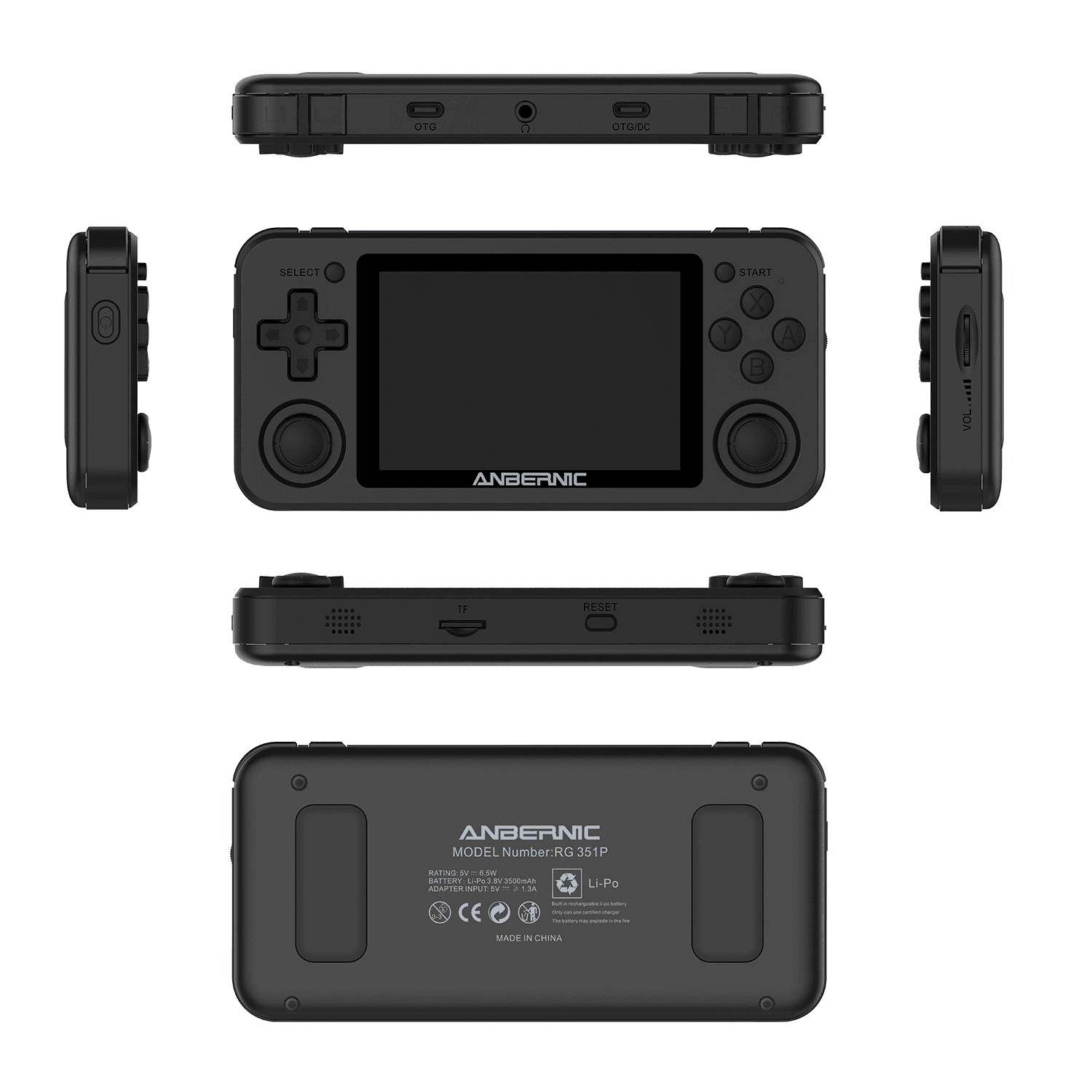Handheld Gaming Console 3.5 inch Screen Retro Game Player - VirtuousWares:Global