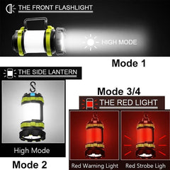 Handheld Multifunction LED Camping Waterproof Lantern - VirtuousWares:Global