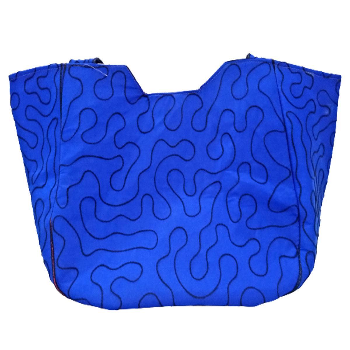 Handmade Antique Blue Stone Tote Bag - VirtuousWares:Global