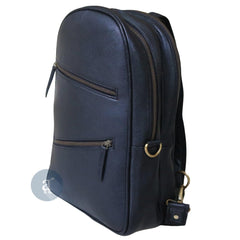 Handmade Black Leather Backpack For Unisex . - VirtuousWares:Global