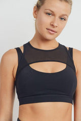 Harness Mesh Hybrid Racerback Sports Bras - VirtuousWares:Global