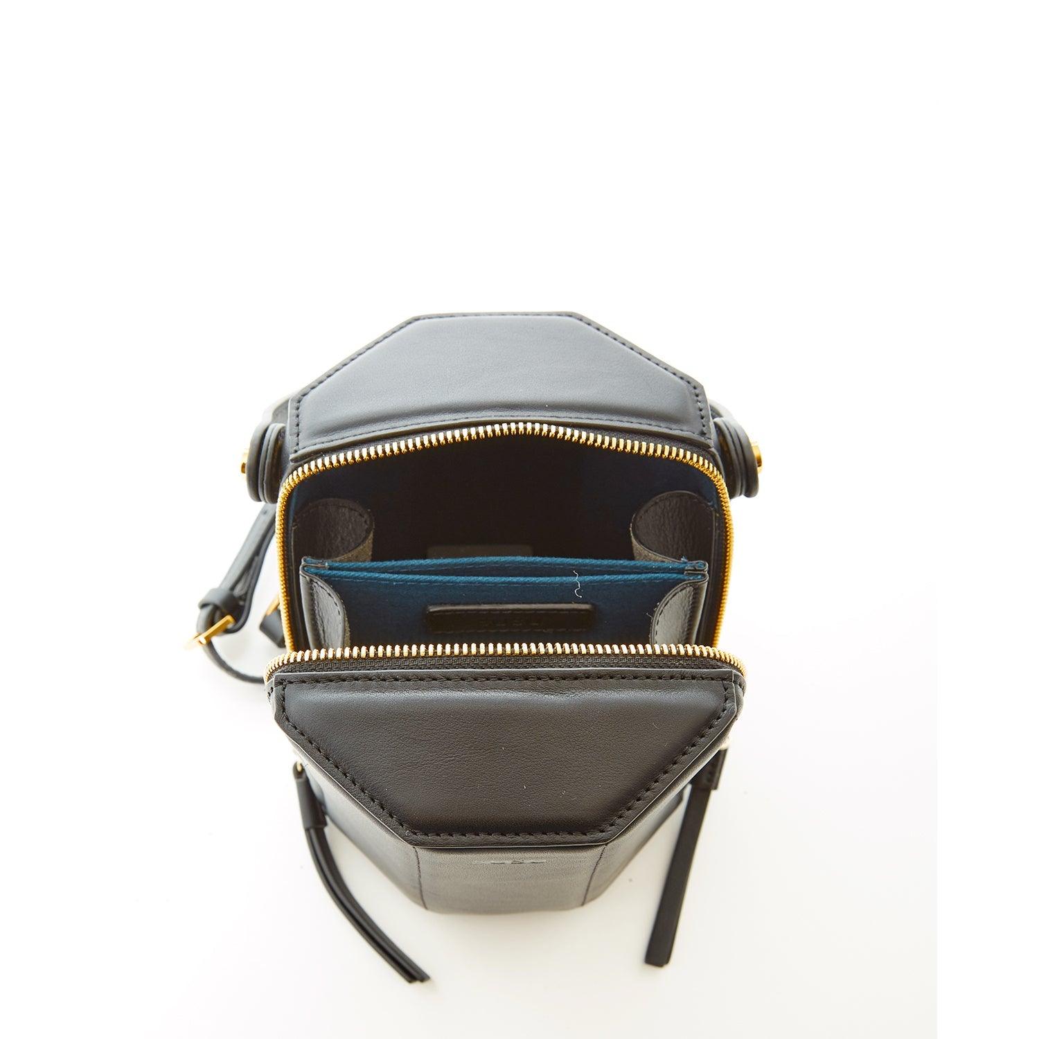 Harper Black Leather Bucket Bag - VirtuousWares:Global