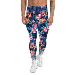 Hawaii Surf Leggings for Men with Fade White - VirtuousWares:Global