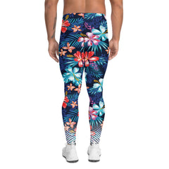 Hawaii Surf Leggings for Men with Fade White - VirtuousWares:Global