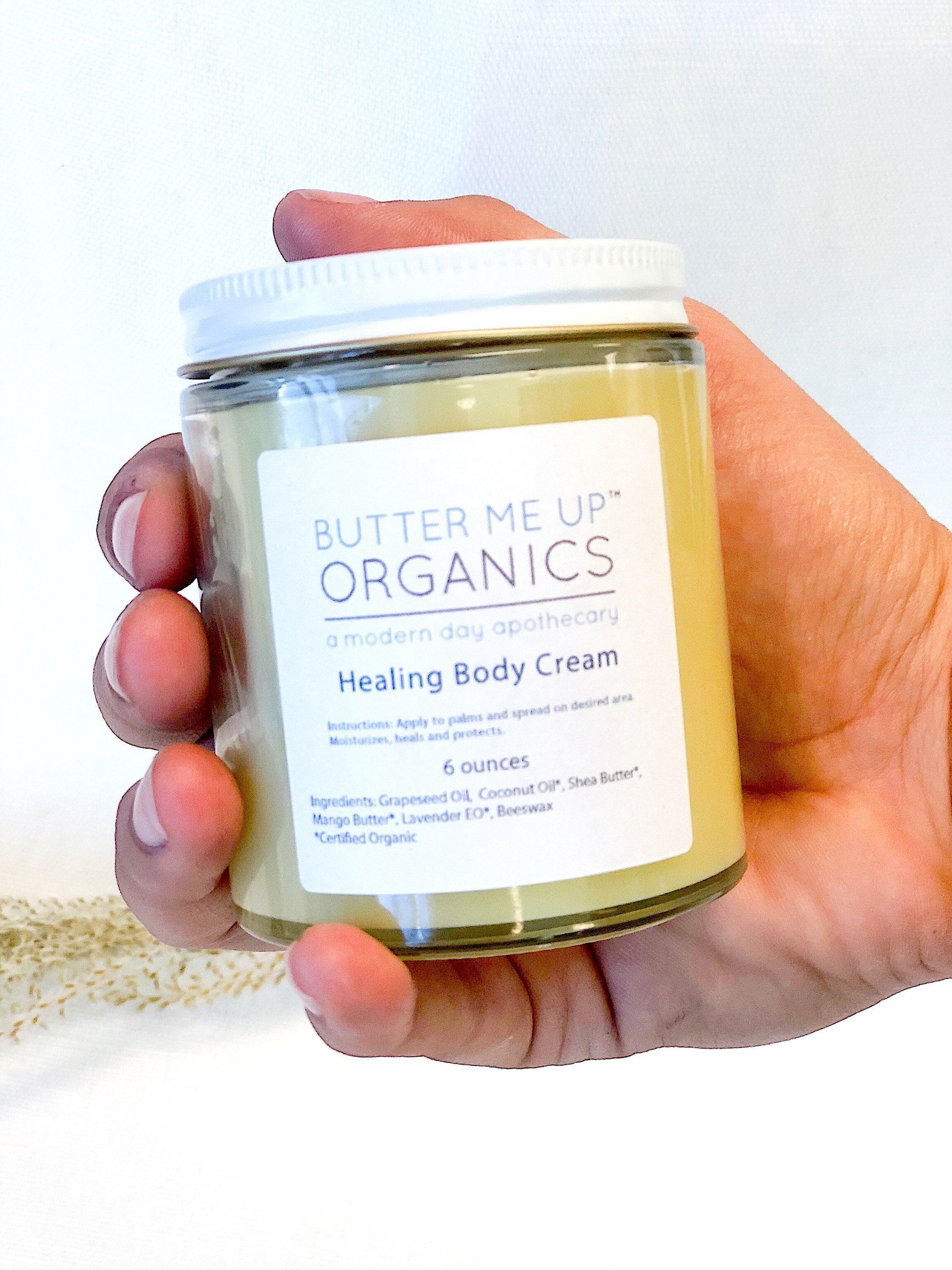 Healing Body Cream / organic body lotion / winter skin / dry skin / - VirtuousWares:Global
