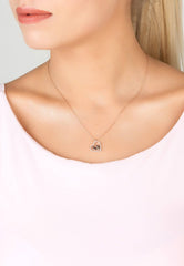 Heart Mum Pendant Necklace Rosegold