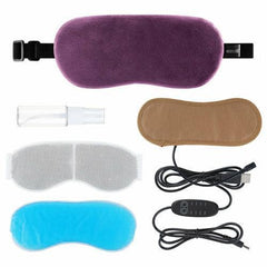 Heated Eye Mask Cold & Warm Eye Compress Aroma Therapy Dry Eyes Dark - VirtuousWares:Global