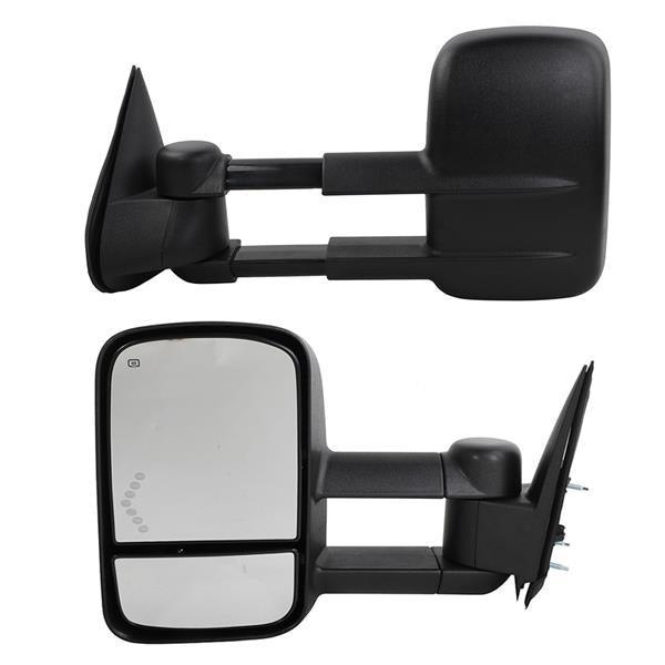 Heated LED Arrow Tow Mirror For 2003-2006 Chevrolet Silverado GMC - VirtuousWares:Global