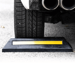 Heavy Duty Rubber Parking Curb Car Wheel Chock - VirtuousWares:Global