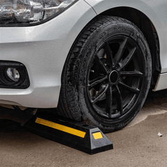 Heavy Duty Rubber Parking Curb Car Wheel Chock - VirtuousWares:Global
