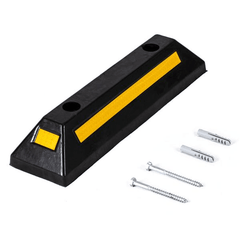 Heavy Duty Rubber Parking Curb Car Wheel Chock - VirtuousWares:Global