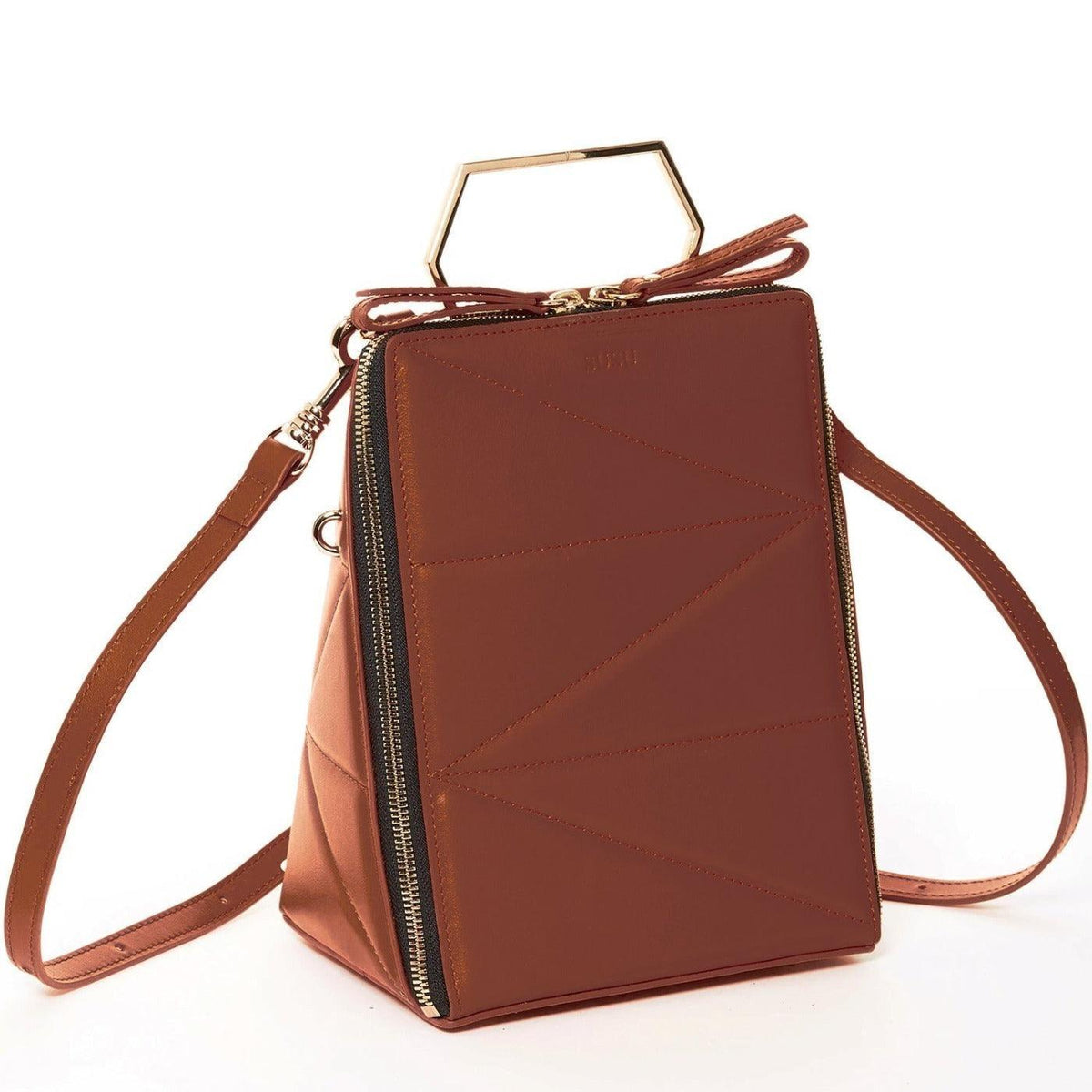 Heidi Brown Leather Backpack Purse - VirtuousWares:Global